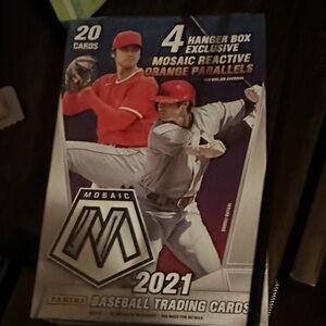 Panini Mosaic Baseball Trading Cards - Red and Purple